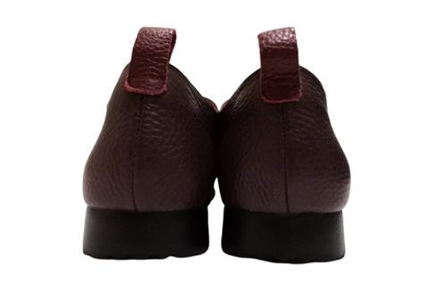 【arui_toe 3955BL ブルーレッド】本革コンフォートモカシンデッキシューズ